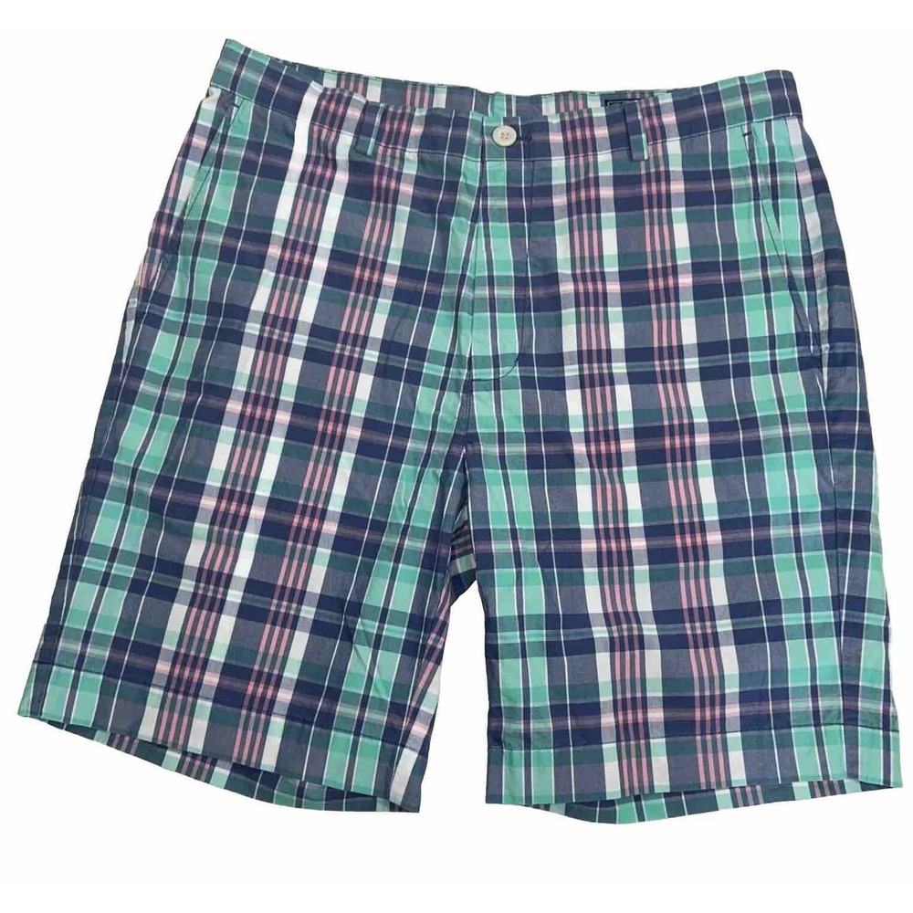 Mens Vineyard Vines Breaker Chino Golf Shorts Sz 35 ⛳️. 9" Ins Plaid‎ 🐳